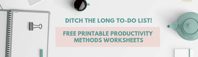 printable productivity worksheets