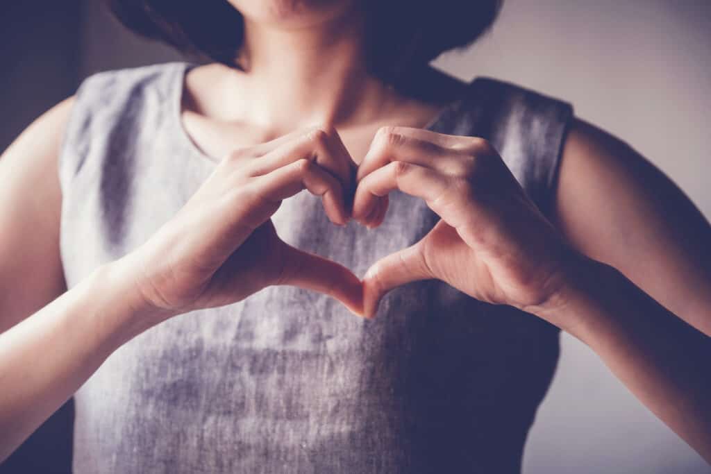 woman practicing self-care