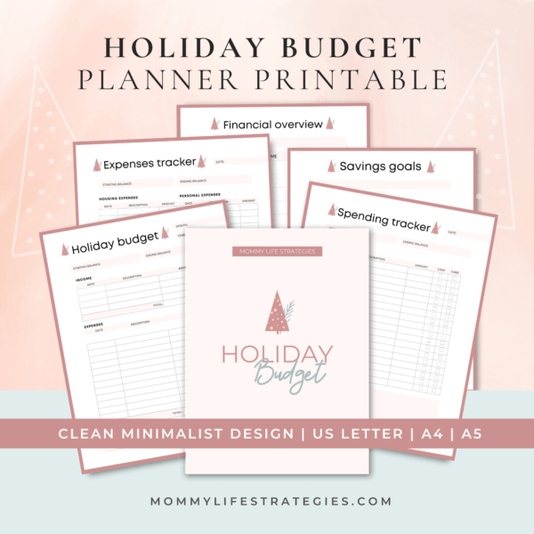 Ad for Holiday Budget Planner Printable.